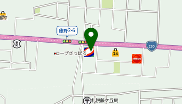 セルフステーション藤野/コスモ石油販売(株)北海道カンパニーの地図画像