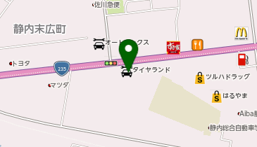 タイヤランド新ひだかの地図画像
