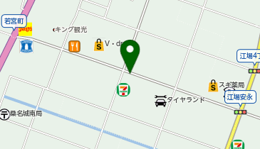 タイヤランド桑名の地図画像