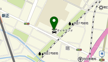 タイヤランド四日市の地図画像