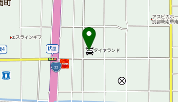 タイヤランド岐阜の地図画像