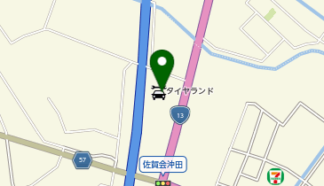 タイヤランド横手の地図画像