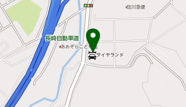 タイヤランド長崎県央の地図画像