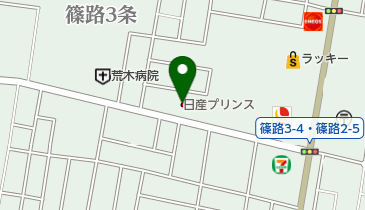 [EV]日産プリンス札幌篠路支店の地図画像