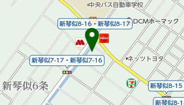 [EV]日産プリンス札幌新琴似支店の地図画像