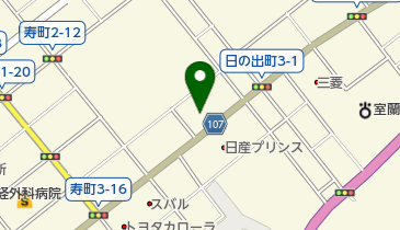 [EV]南北海道三菱室蘭店の地図画像