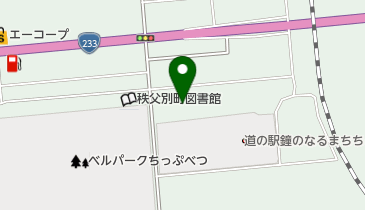 [EV]道の駅鐘のなるまち・ちっぷべつの地図画像