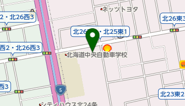 Ev 札幌トヨタ北光支店 札幌市東区 普通充電 065 0025 の地図 アクセス 地点情報 Navitime
