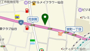 [EV]日産レンタカー仙台花京院店の地図画像