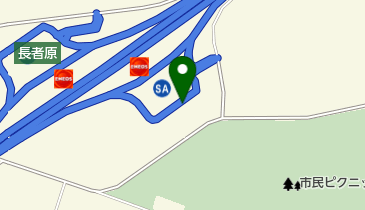 [EV]東北自動車道長者原SA上りの地図画像