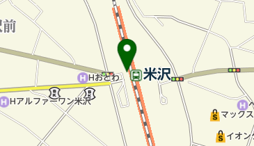 [EV]米沢駅前北駐車場の地図画像