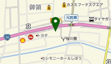 [EV]ごほう岩瀬本店の地図画像