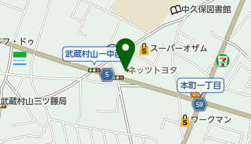 [EV]ネッツトヨタ多摩武蔵村山店の地図画像