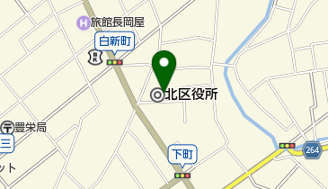 [EV]新潟市北区役所駐車場の地図画像