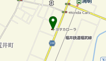 [EV]トヨタカローラ福井福井店の地図画像