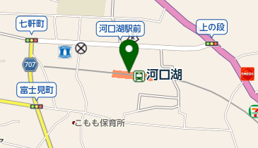 [EV]富士河口湖駅の地図画像