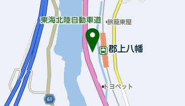 [EV]トヨタカローラ岐阜郡上店の地図画像