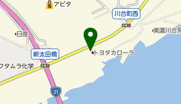 [EV]トヨタカローラ岐阜美濃加茂店の地図画像