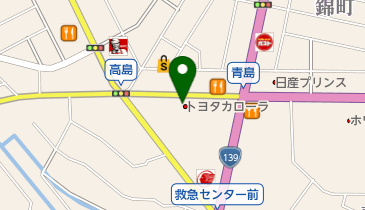 [EV]トヨタカローラ静岡富士店の地図画像