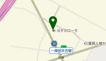 [EV]トヨタカローラ三重一身田店の地図画像