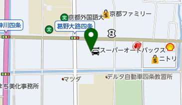 [EV]スーパーオートバックス京都ワウワンダーシティの地図画像