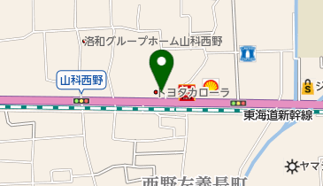 [EV]トヨタカローラ京都山科店の地図画像