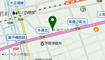 [EV]神戸トヨペット株式会社芦屋店の地図画像