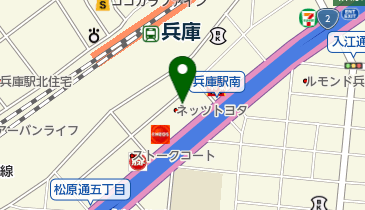 [EV]ネッツトヨタゾナ神戸兵庫店の地図画像