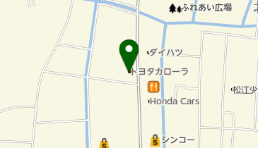 EV]トヨタカローラ島根黒田店」(松江市-普通充電-〒690-0876)の地図 