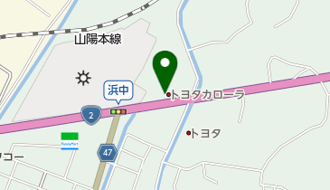 [EV]トヨタカローラ岡山笠岡店の地図画像