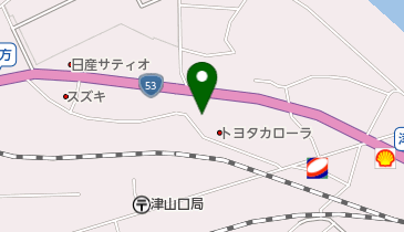 [EV]トヨタカローラ岡山津山店の地図画像