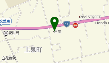 [EV]愛媛日産新居浜上泉店の地図画像