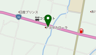 [EV]トヨタカローラ高知南国店の地図画像