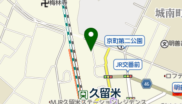 [EV]久留米駅立体駐車場の地図画像