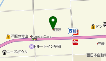 山口日野自動車株式会社宇部支店の地図画像