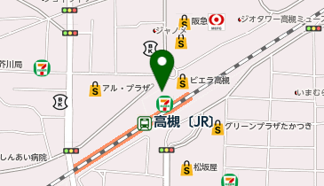 テレキューブ JR西日本 高槻駅の地図画像