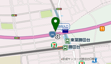 ワンズレンタカー ホテルドエル勝田台店の地図画像