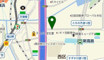 ワンズレンタカー 横浜駅東口店の地図画像