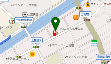 オリックスレンタカー 土佐堀カウンターの地図画像