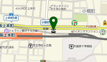 オリックスレンタカー 近鉄上本町駅前店の地図画像