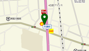 [EV]須賀川大黒町給油所の地図画像