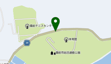 [EV]備前市総合運動公園の地図画像