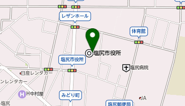 [EV]塩尻市役所の地図画像