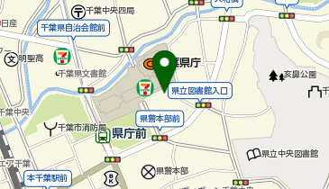 [EV]千葉県庁中庁舎脇駐車場の地図画像