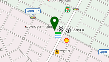 [EV]ファミリーマート月寒東5条店の地図画像