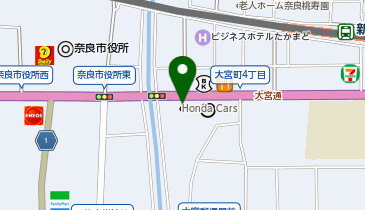 [EV]奈良日産奈良店の地図画像