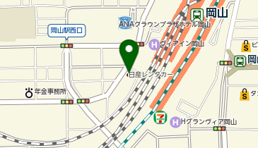 [EV]日産レンタカー岡山店の地図画像