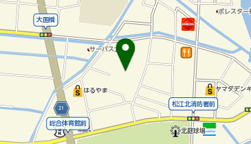 [EV]松江土建駐車場の地図画像