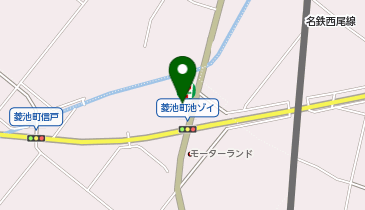 [EV]西尾菱池町SSの地図画像