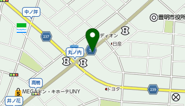 [EV]日産プリンス名古屋豊明店の地図画像